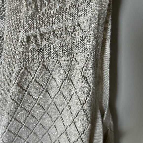 Dex long vest with gold thread - Picture 3 of 6